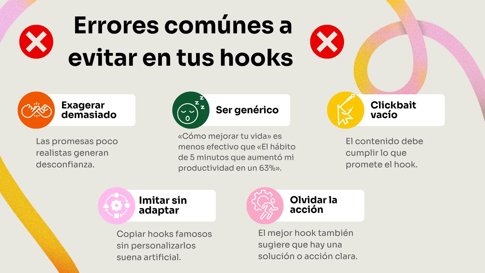 Errores comunes a evitar en tus hooks