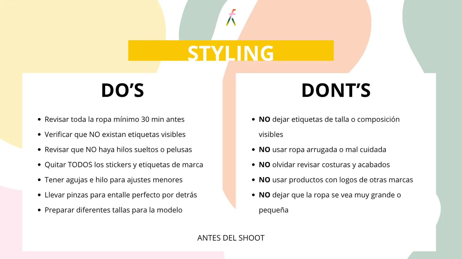 Do's & Don'ts - lámina 4